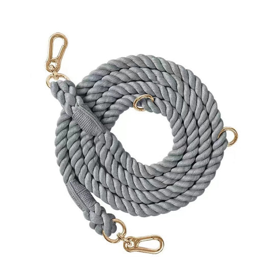 HANDS FREE DOG ROPE LEASH - CHARCOAL