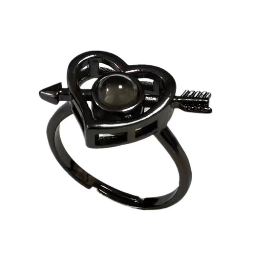 Personalized Image Projection Trendy Style Unique Ring